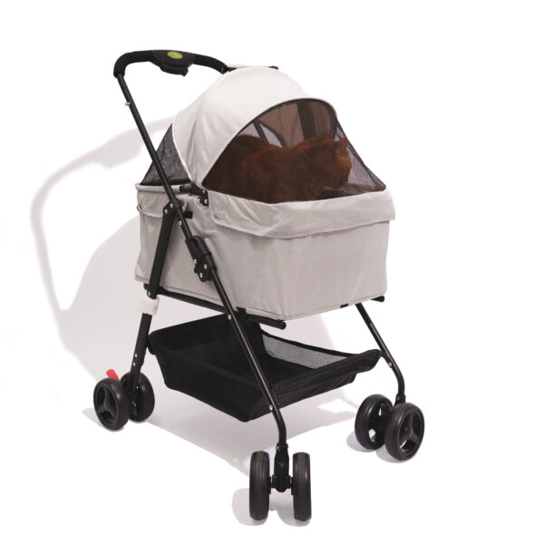 Foldable Pet Stroller with Cup Holder