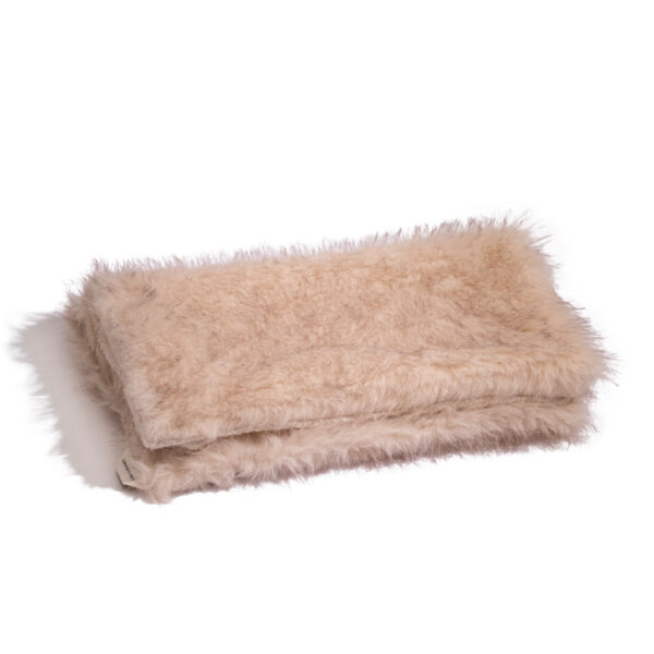 Arctic Wolf Faux Fur Pet Blanket
